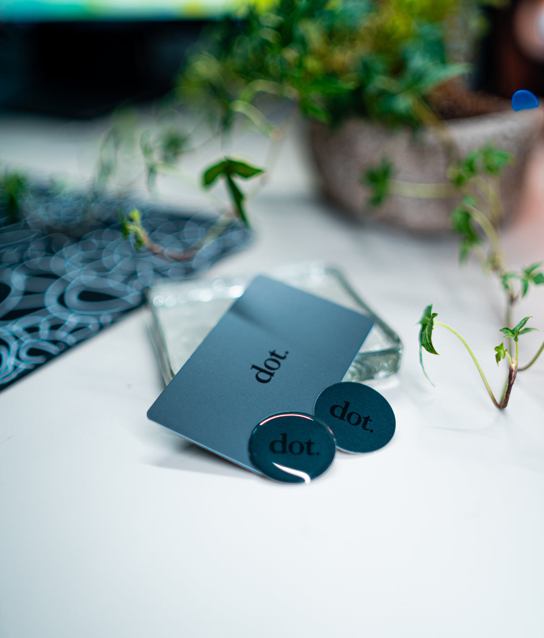 blue digital business card